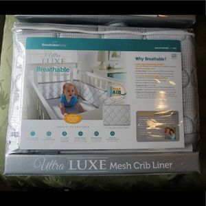BreathableBaby Ultra Luxe Mesh Crib Liner